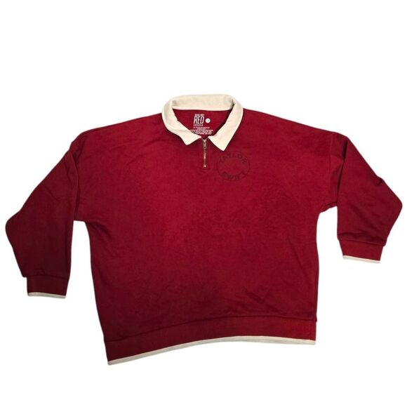 TAYLOR SWIFT Red Taylor's Version All Too Well zip polo sweatshirt sweater 2XL - Picture 5 of 13